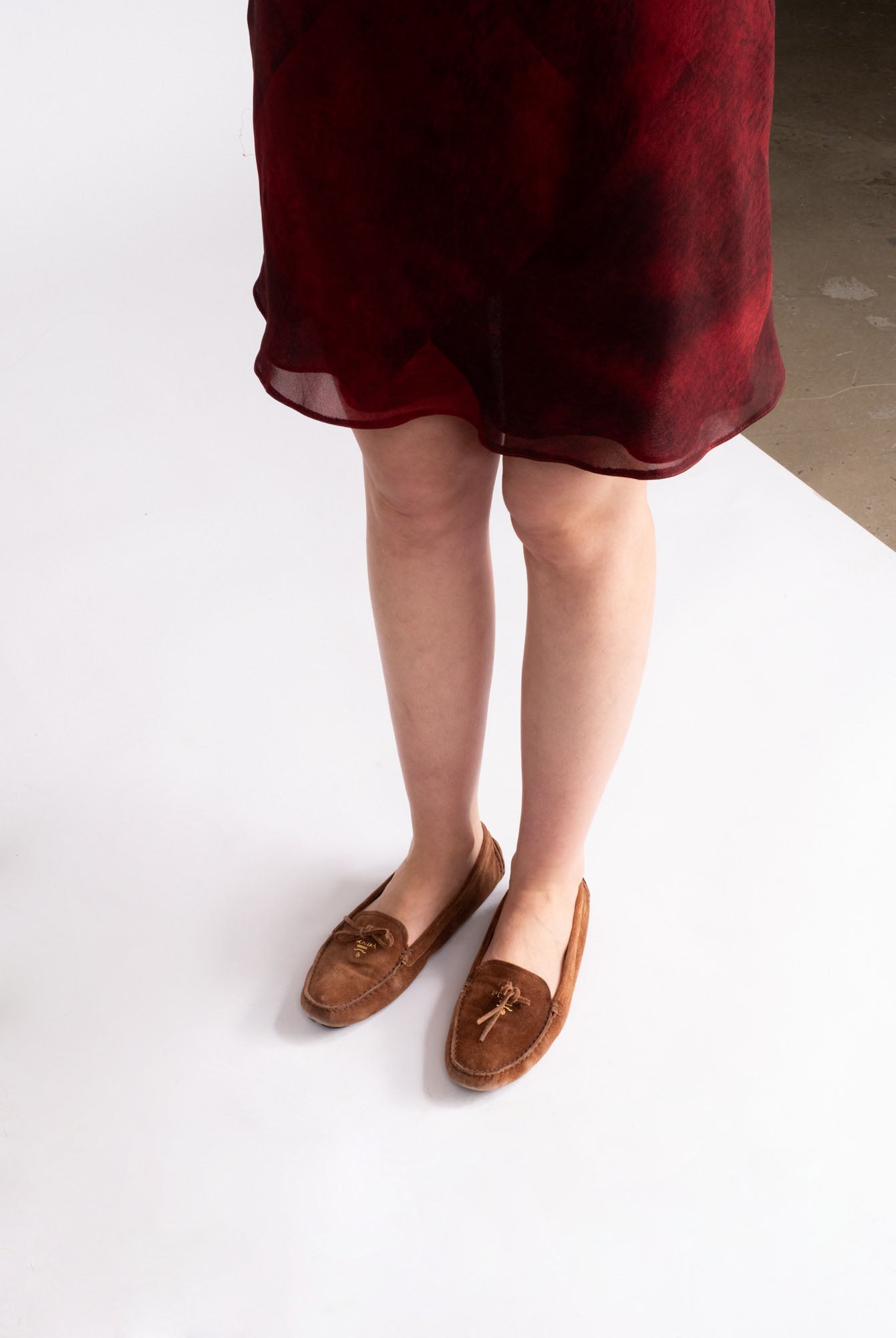 Prada suede loafers